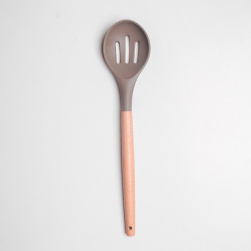 Mellow Brown Silicone Kitchen Utensil Set