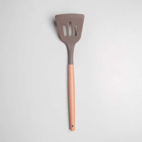 Mellow Brown Silicone Kitchen Utensil Set 3