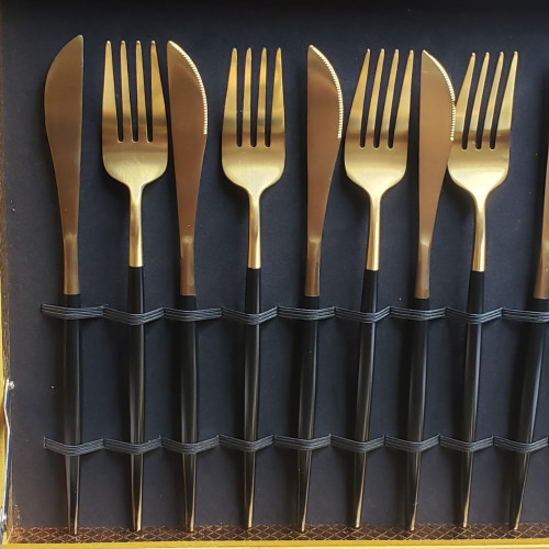 Athens Black 24pcs Cutlery Gift Set 2