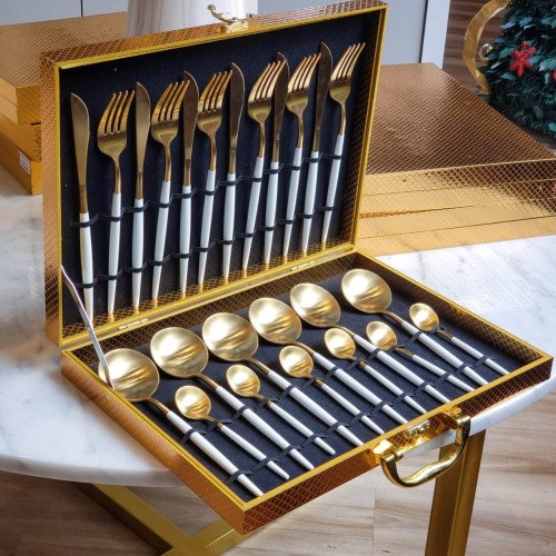 Ivory Gold 24pcs Cutlery Gift Set
