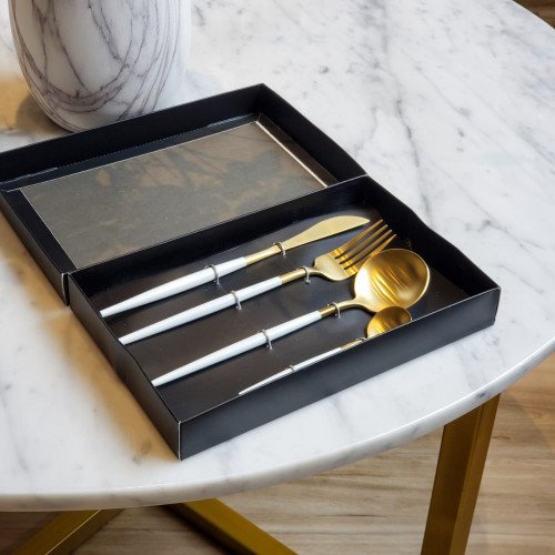 Ivory Gold 4pcs Cutlery Gift Set
