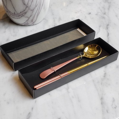 Trendy Pink 2pcs Cutlery Gift Set