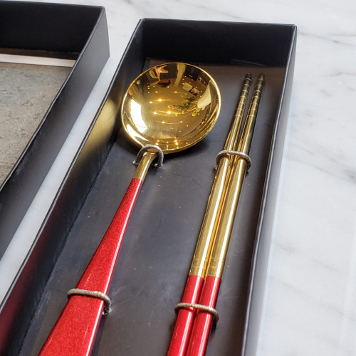 Ruby Gold 2pcs Cutlery Gift Set 2