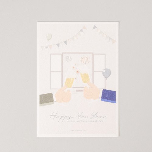 Happy New Year Greeting Card