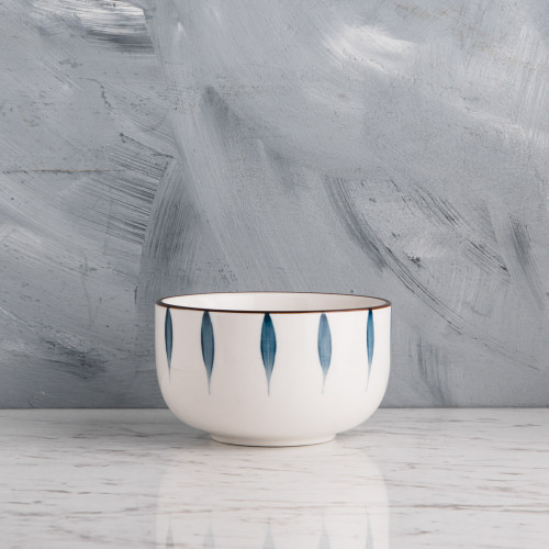 Meiji Blue Leaf Series Dinnerware Set 4