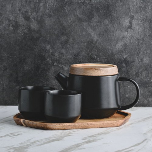 Meiji Blue Leaf Series Dinnerware Set 6