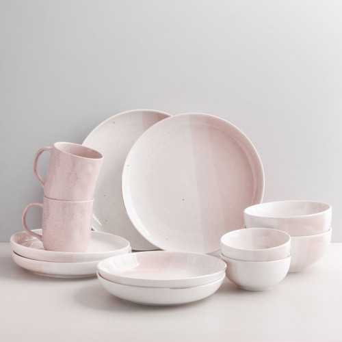 Crepe Pink Dinnerware Set