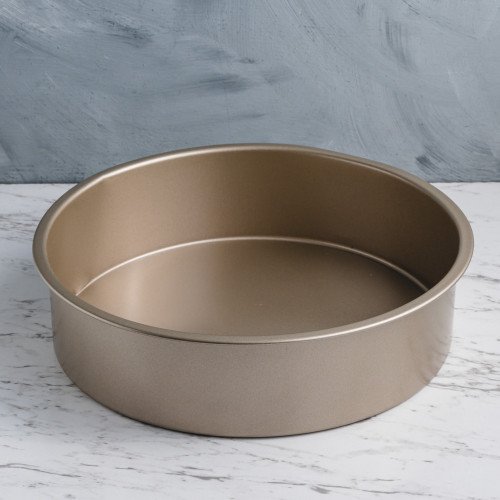 Baking Tray Deep Round Rose Gold 10"