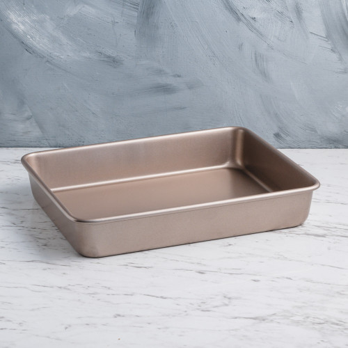 Baking Tray Deep Rectangular Rose Gold 11"