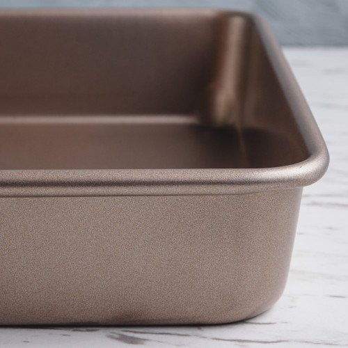 Baking Tray Deep Rectangular Rose Gold 13" 2