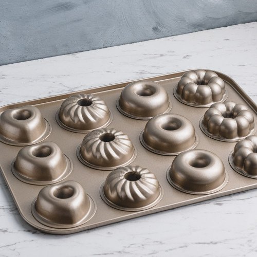 12pcs - Mixed Flowers Doughnuts Mould 2