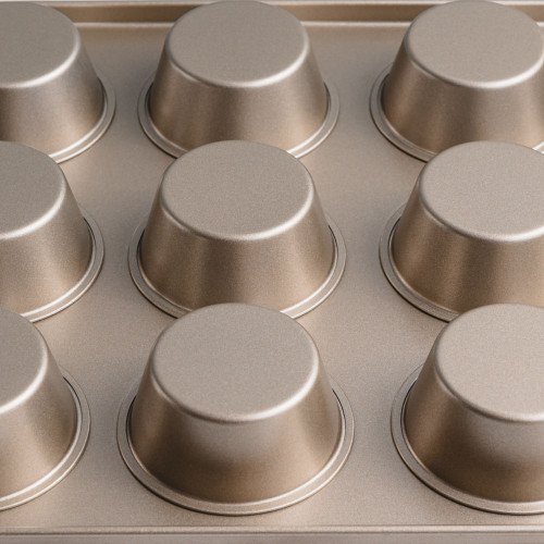 12pcs - Muffin Cake Baking Tray 2