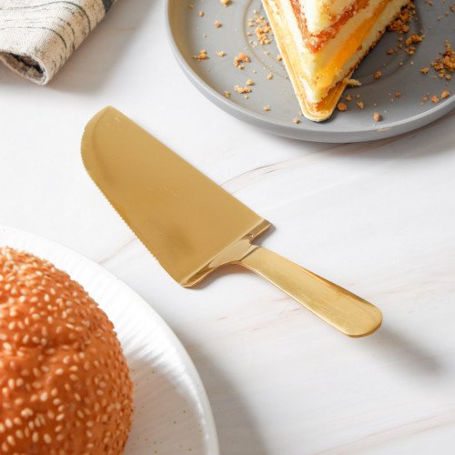 Multicolor Cake Server - Gold Handle