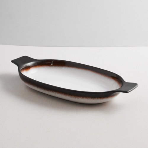 Sango Radiance Large Oval Eared Dish 27.5 x 16.5cm