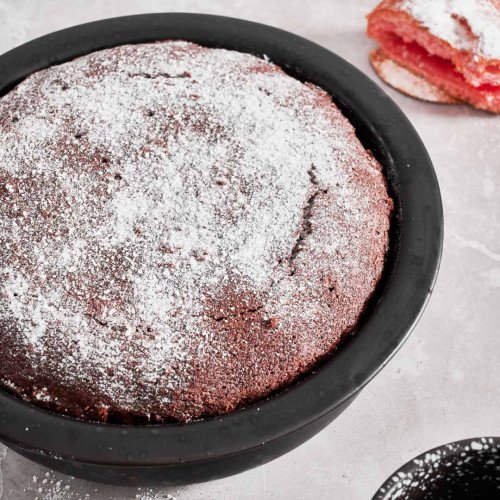 Sango Black Round Pie Plate 16.6cm 5