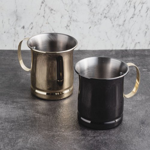 Moscow Mule Cocktail 375ml Tankard Mug Black 4