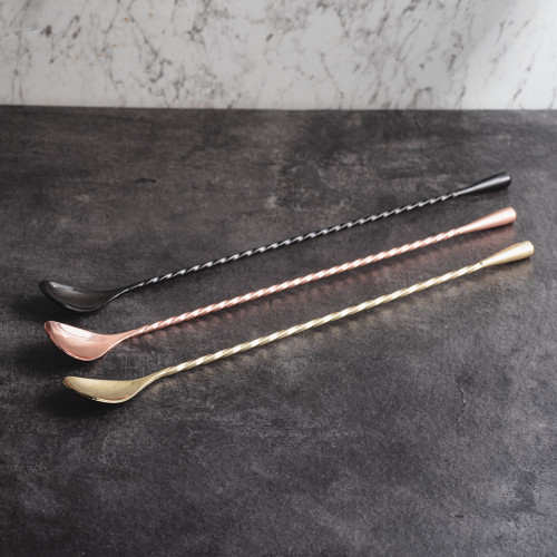 12 inches Cocktail Mixing Spoon Rose Gold 7