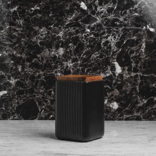 Minimalist Kitchen Canister 1000ml Black