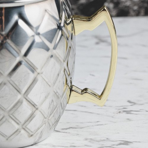 Moscow Mule Diamond 500ml Silver Mug 2