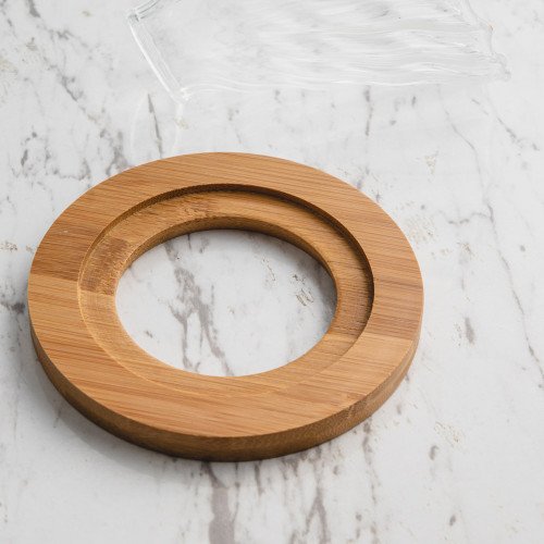 V60 Glass Coffee Dripper Olive Wood 4