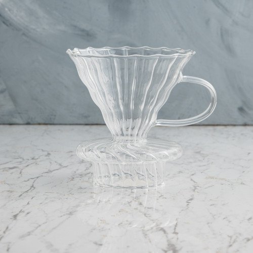 V60 Striped Glass Coffee Dripper