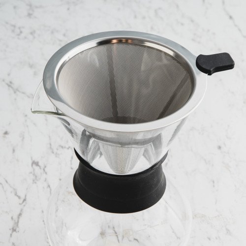 Hourglass Coffee Server w Strainer 2