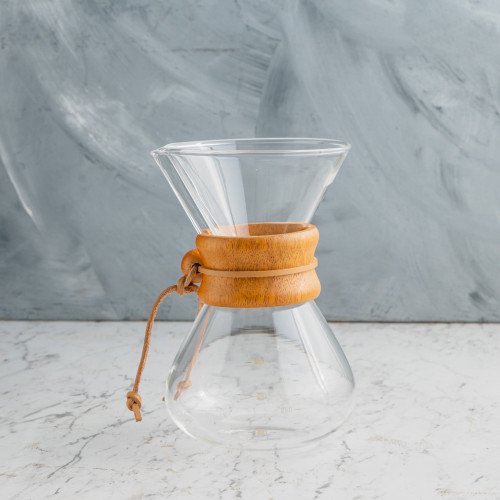 Hourglass Coffee Server w Wooden Collar 400ml