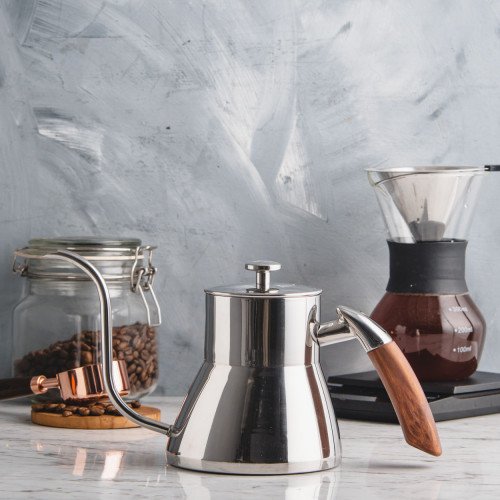 Pour Over Gooseneck Kettle Light Silver 800ml 5