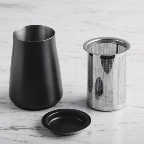 Coffee Powder Sieve Strainer Cup Black 3