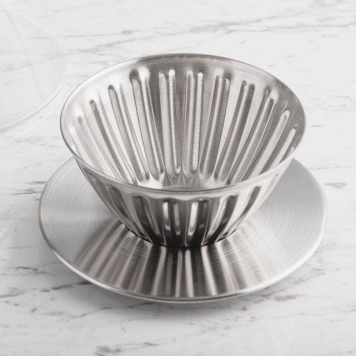 Glass Server Set Wood Handle 500ml w/ Dripper 3