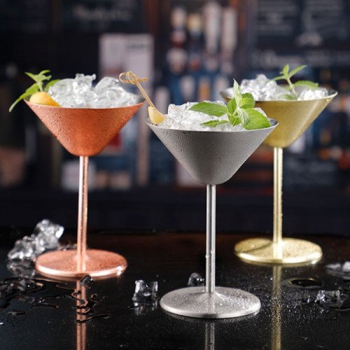 Stainless Steel Martini Cup 240ml - Rose Gold