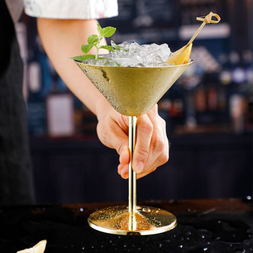 Stainless Steel Martini Cup 240ml - Rose Gold 3