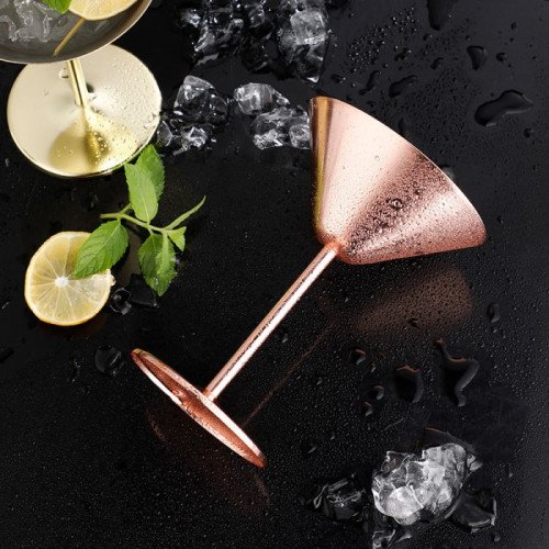 Stainless Steel Martini Cup 240ml - Rose Gold 4