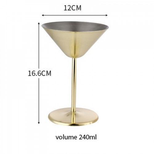 Stainless Steel Martini Cup 240ml - Rose Gold 7