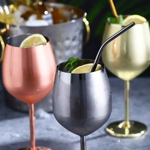 Stainless Steel Wine Glass 500ml 2