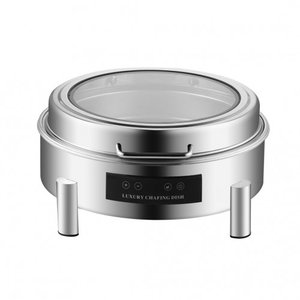 Chafing Dish Round 6L Two Grid Electric