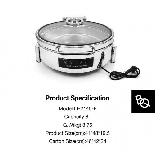 Chafing Dish Square 6L Single Grid Electric 2