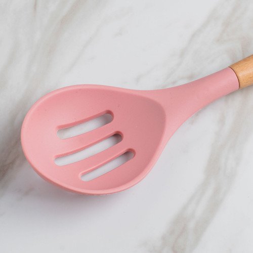 Magic Pink Silicone Slotted Spoon 3