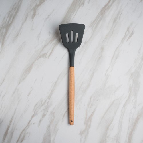 Woody Black Silicone Shovel Spatula
