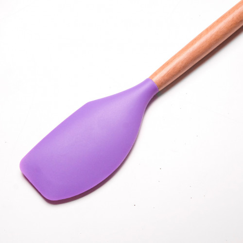 Flamboyant Purple Silicone Scrapper Spatula 3