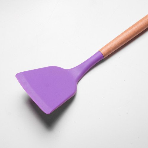 Flamboyant Purple Silicone Frying Spatula 4