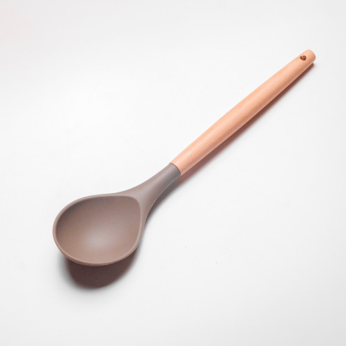 Mellow Brown Silicone Serving Spoon 2