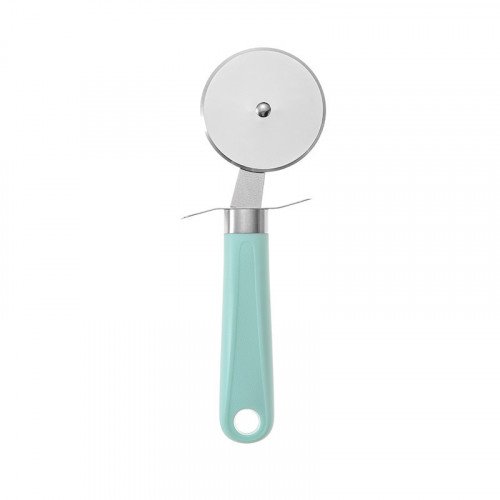 Round Pizza Cutter Cyan Handle