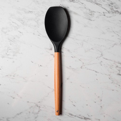 Bold Black Silicone Flat Top Spatula