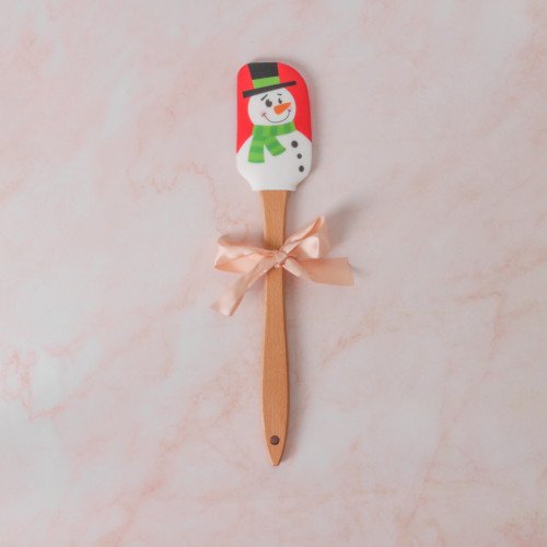 Silicone Baking Spatula with Character - Snowman