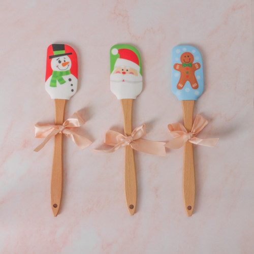 Silicone Baking Spatula with Character - Snowman 7