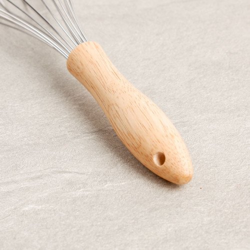 Stainless Steel 12 inch Baking Whisk with Wood Handle 4