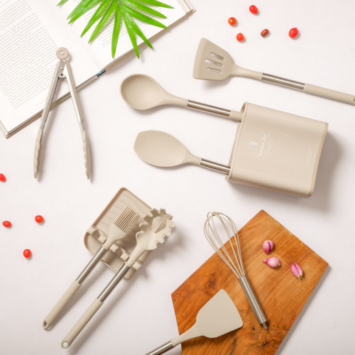 Light Khaki Silicone Egg Beater 5