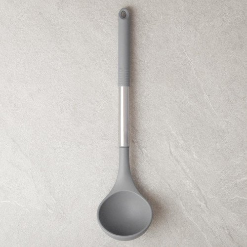 Slate Grey Silicone Soup Ladle