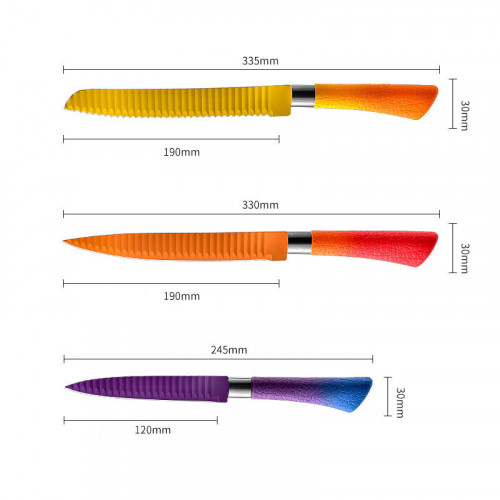 Chroma Utility Kitchen Knife Set of 6 23